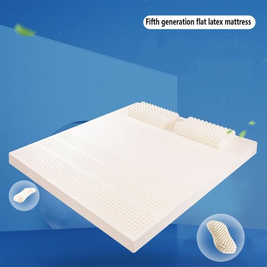 Natuurlijke Latex Matras - Latex Matras - Comfortabel Slapen - 7-Zone Ondersteuning - 110 x 190 cm - Plat — afbeelding 2