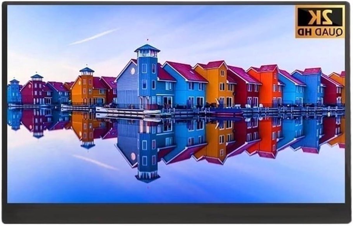 Draagbare Monitor - Extra Scherm Laptop - Productiviteit Vergroten - Ultra Dun Aluminium - 14 Inch - Grijs