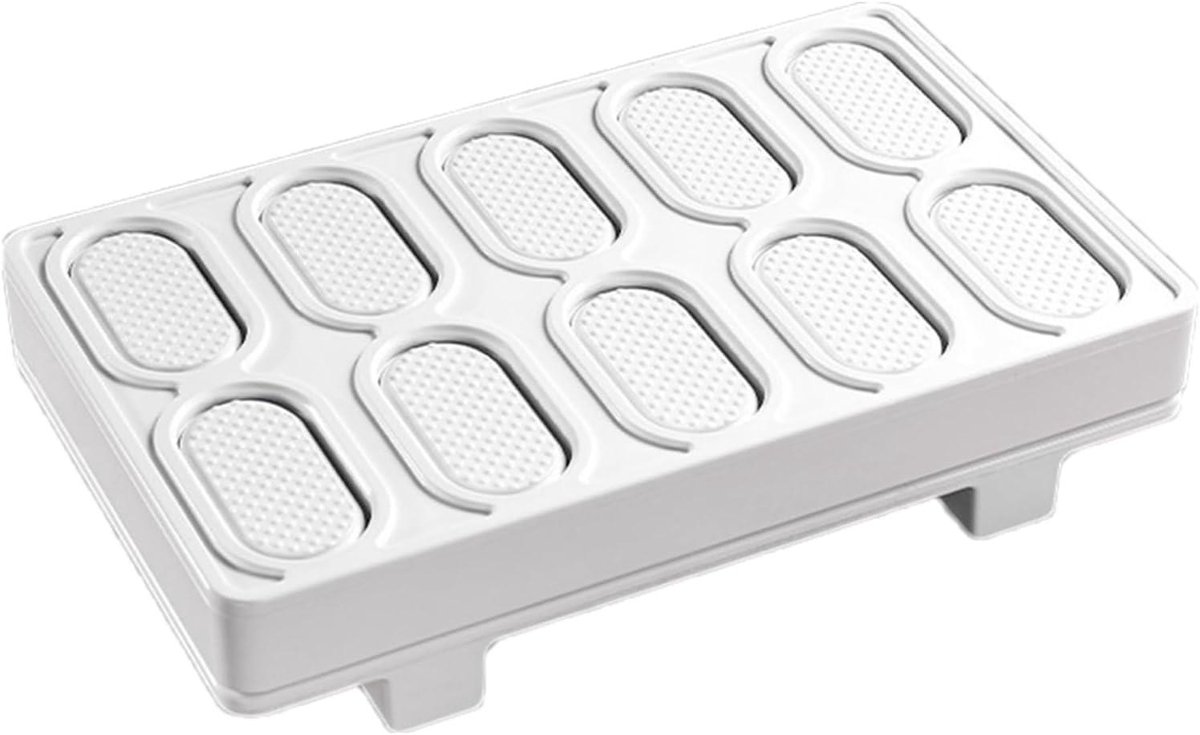 Sushi Maker - Sushi Bereider - Sushi Maken - 10-Grid Vorm - 20.5 x 12.2 cm - Wit