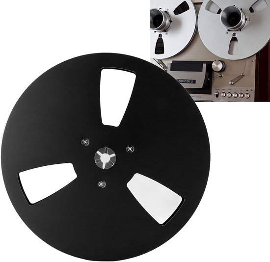 Lege Spoel - Tape Spoel - Geluidsopname Verbeteren - Aluminiumlegering - 178 cm - Zwart — afbeelding 2