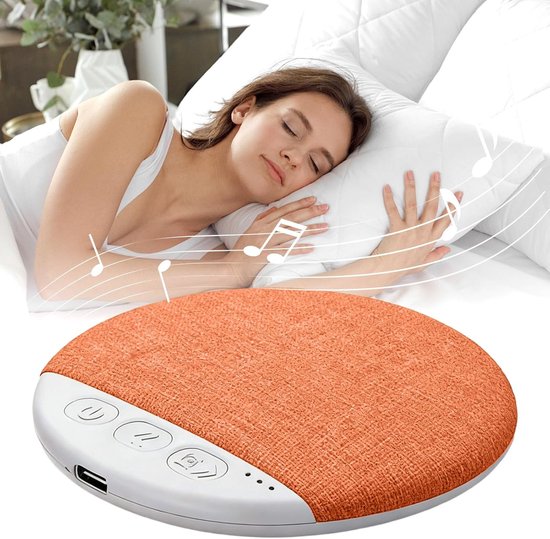 Slaapkussenspeakers - Onderkussenluidsprekers Witte Ruis - Verbeteren Slaapomgeving - Geluid Zonder Overlast - 23 x 116 x 23 mm - Oranje — afbeelding 5