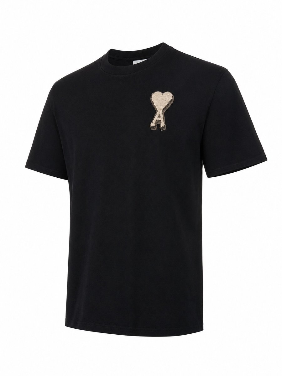 Ami Paris - T-Shirt - Zwart (oversized model) - XXL