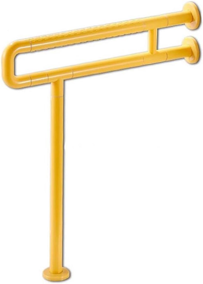 Badbeugel U-vormig - Veiligheidsbeugel Douche - Ondersteuning Badkamer - Antislip Grip - 60 cm x 70 cm - Geel