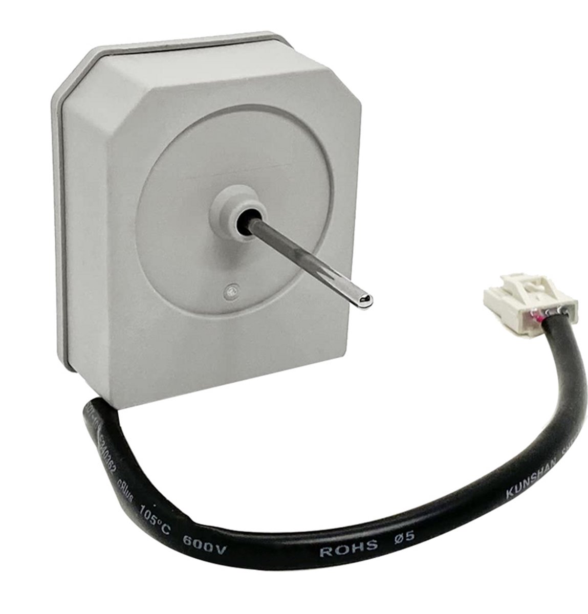 12V DC koelkastventilator motor, 2W, 2200 tpm, linksom draaiend.