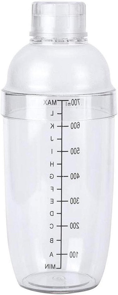 Cocktail Shaker - Drink Mixer - Drankjes Maken - Lekvrij Ontwerp - Tot 1000ml - Transparant