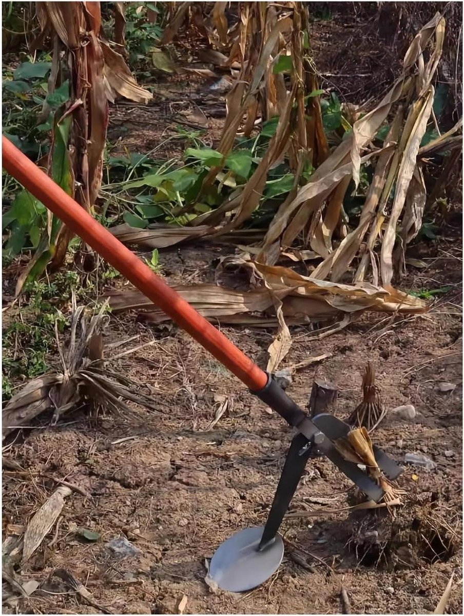 Boomstronkverwijderaar - Worteltrekker - Tuin Opruimen - Staande Werking - 120 cm Handvat - Zilver