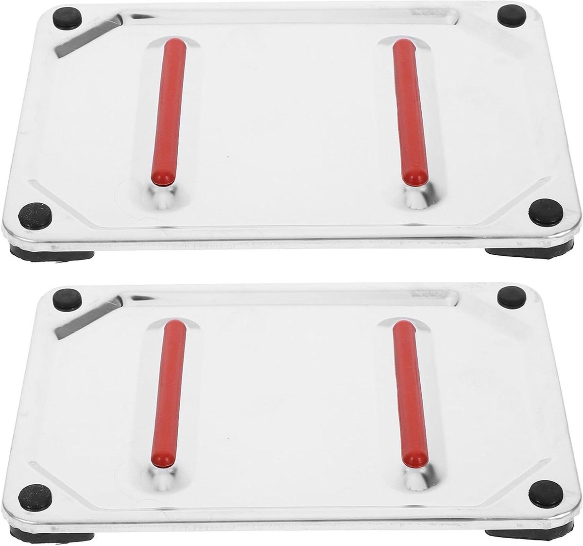 Strijkijzer Beschermmat - Hittebestendige Mat Strijkplank - Strijken Zonder Zorgen - Dubbele Bescherming - 22.6 cm - Zilver
