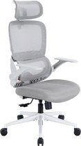 SIHOO B100 Ergonomische Bureaustoel - Ademende Katoenen Zitting - Verstelbare en Roteerbare Hoofdsteun - 2D Klaparmleuningen - Dubbele Lendensteun - 113°/123°/135° Kantelbare Rugleuning - Stille Wielen - voor Thuiskantoor
