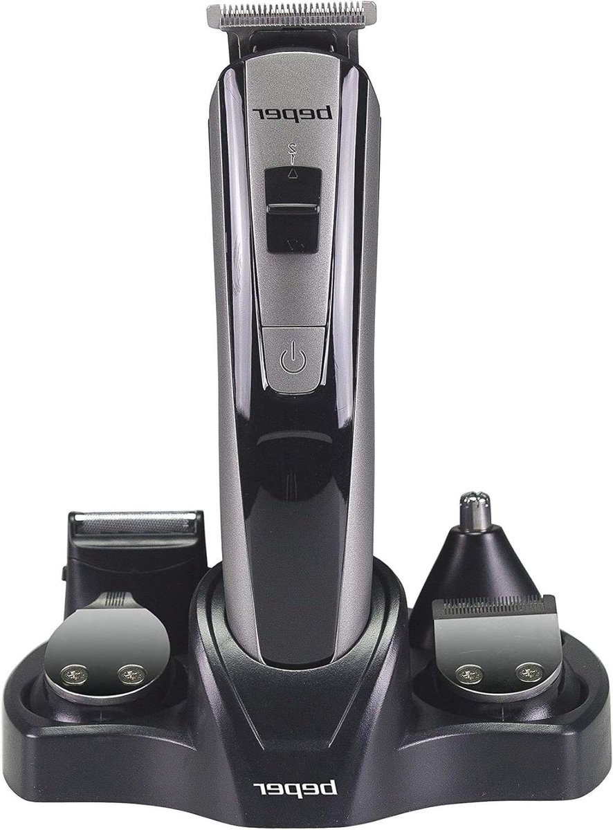 Gezichts- en Haartrimmer - Alles-in-één Trimmer - Persoonlijke Verzorging - 10 Delige Set - 60 Min Autonomie - Zwart