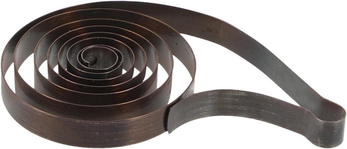 Wekker Onderdelen - Metalen Veer - Klok Reparatie - Duurzaam Gelegeerd Staal - 5x3.2cm - Zwart