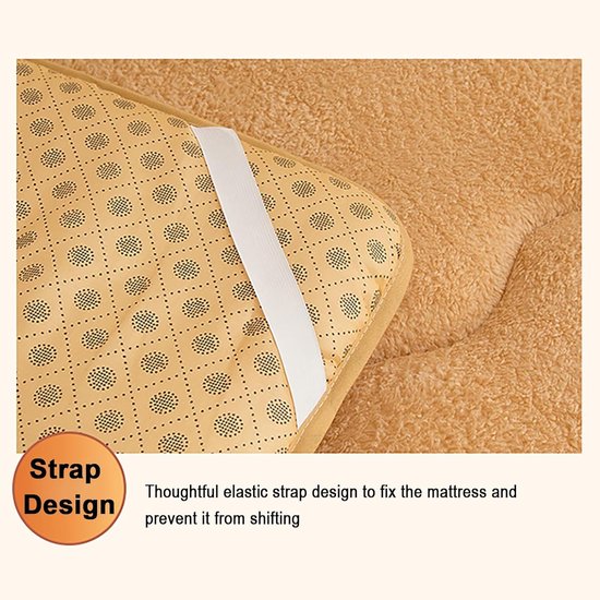 Oprolbaar Matras - Vloerbed - Comfortabel Slapen - Dikke Ondersteuning - 120x - Grijs — afbeelding 5