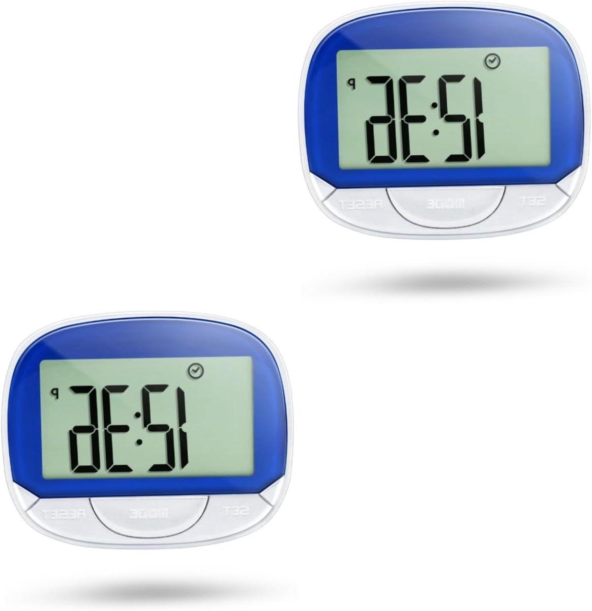 Stappenteller Set - Activiteit Tracker - Dagelijks Lopen - 3D Stap Detectie - 6.5CM Breed - Willekeurige Kleur