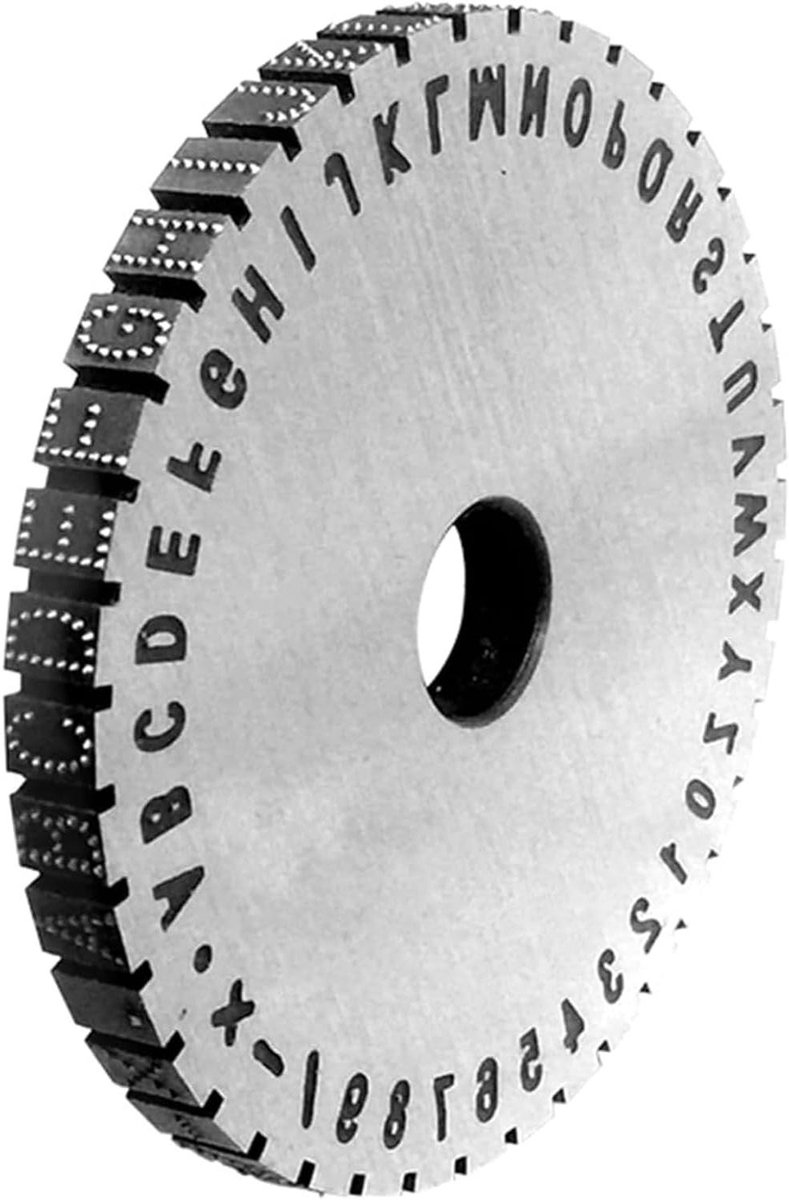 Stalen Stempel Wiel - Markering Accessoire - Precisie Markeren - 40 Positie Gaten - 2-6mm Karakter - Zilver