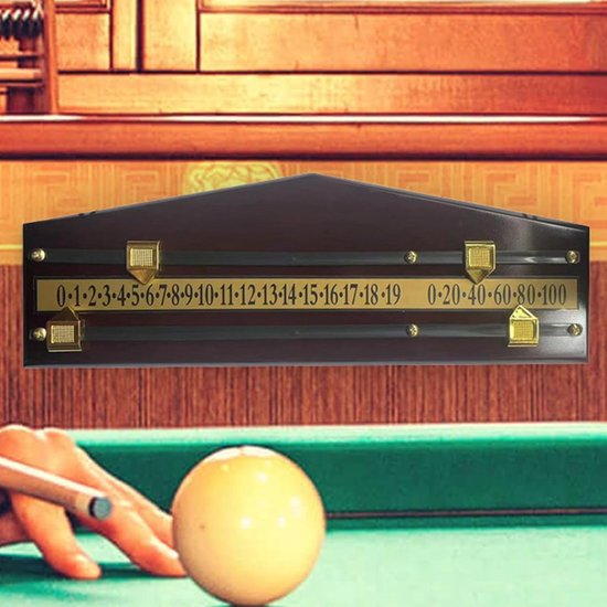 Biljart Scorebord - Puntenteller Hout - Biljart Spel Bijhouden - Moderne Houten Uitstraling - 41.5 cm Lengte - Niet Gespecificeerd — afbeelding 2