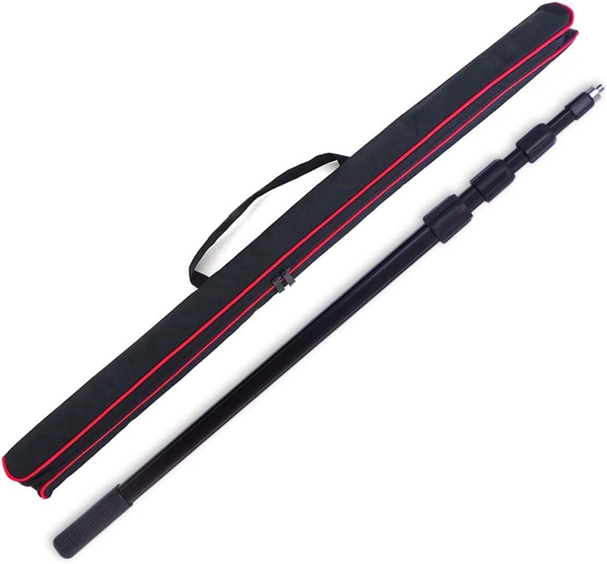 Microfoon Boom Arm - Giekstok Hengel - Video Opnames - 3-voudig Uitschuifbaar - 300 cm - Zwart