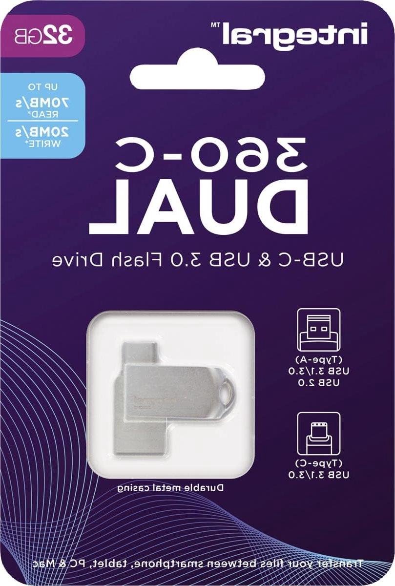 USB-stick - Geheugenstick Dataopslag - Bestanden Overzetten - Dubbele Type-C - 32 GB - Metaal