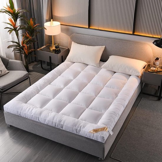 Opvouwbaar Gastenmatras - Vloerligstoel Slaapbank - Extra Slaapplaats Creëren - 3-Zone Lagen Structuur - 90 x 200 cm - Wit — afbeelding 4