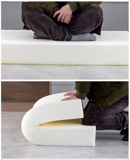 Opvouwbaar Matras - Gastmatras Vloermatras - Comfortabel Slapen - 8cm Dik Schuim - 190x80 cm - Koffie — afbeelding 2