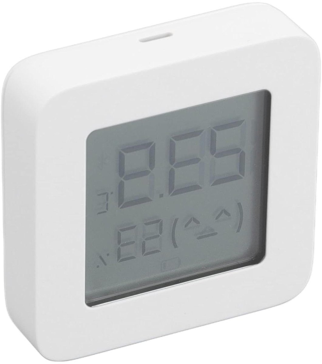 Slimme Thermometer Hygrometer - Temperatuur Vochtigheid Sensor - Binnenklimaat Monitoren - Geavanceerde Sensor Technologie - 8 Centimetres - Wit