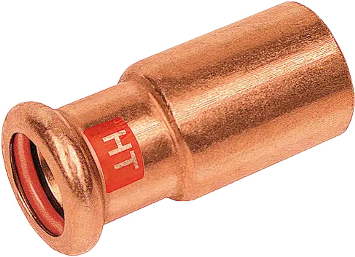 Bonfix Pressfitting roodkoper SOLAR Rechte verloopkoppeling - 28 x 22 - insteek x press - (m-profiel)