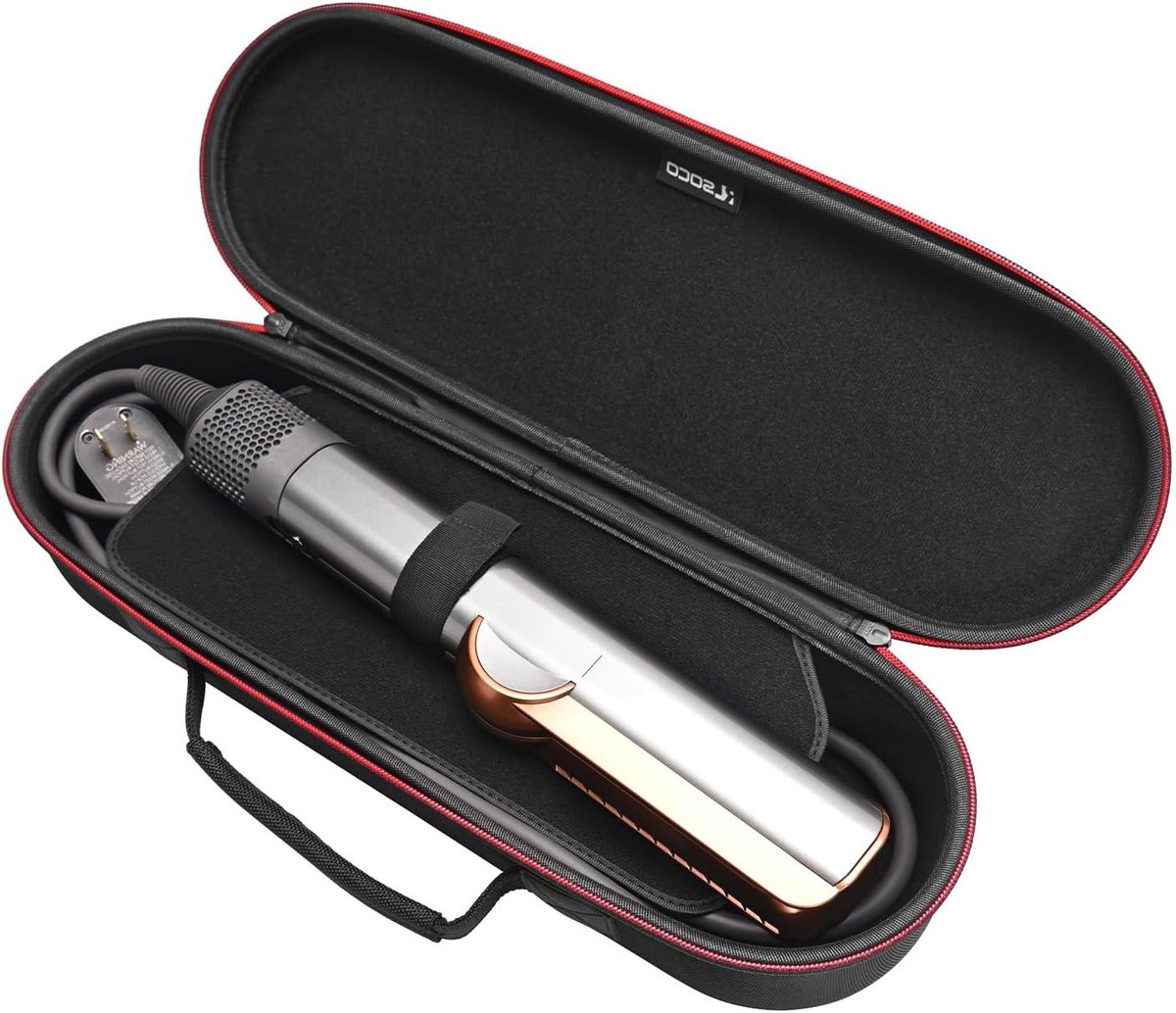 Thijox - Case Hoes voor Dyson Corrale Stijltang/Airstrait Straightener - Zwarte Beschermhoes - Ideaal voor Reizen en Veilig Opslag