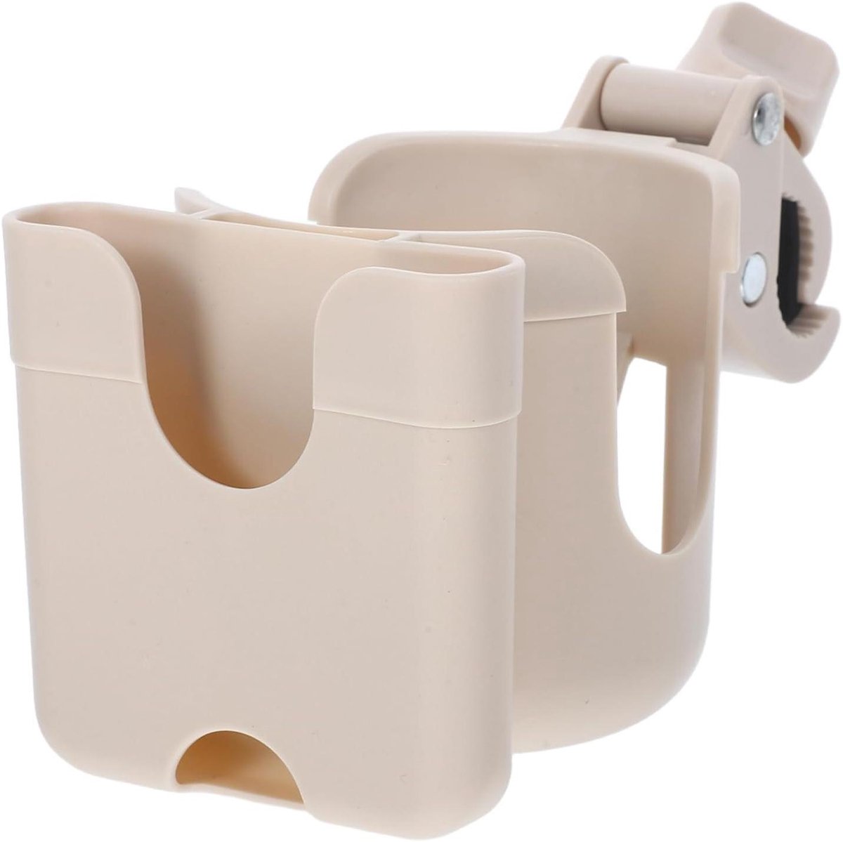 Bekerhouder Kinderwagen - Flessenhouder Kinderwagen - Onderweg Boodschappen - Multifunctioneel Ontwerp - 7.47 x 3.93 inch - Wit