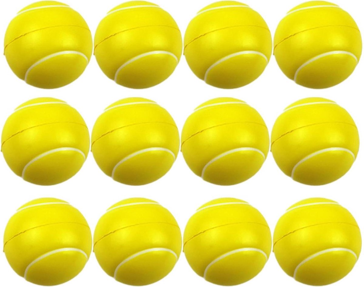 Schuim Tennisballen - Oefenballen Kinderen - Tennis Leren - Hoge Elasticiteit - 12 Stuks - Kleurrijk