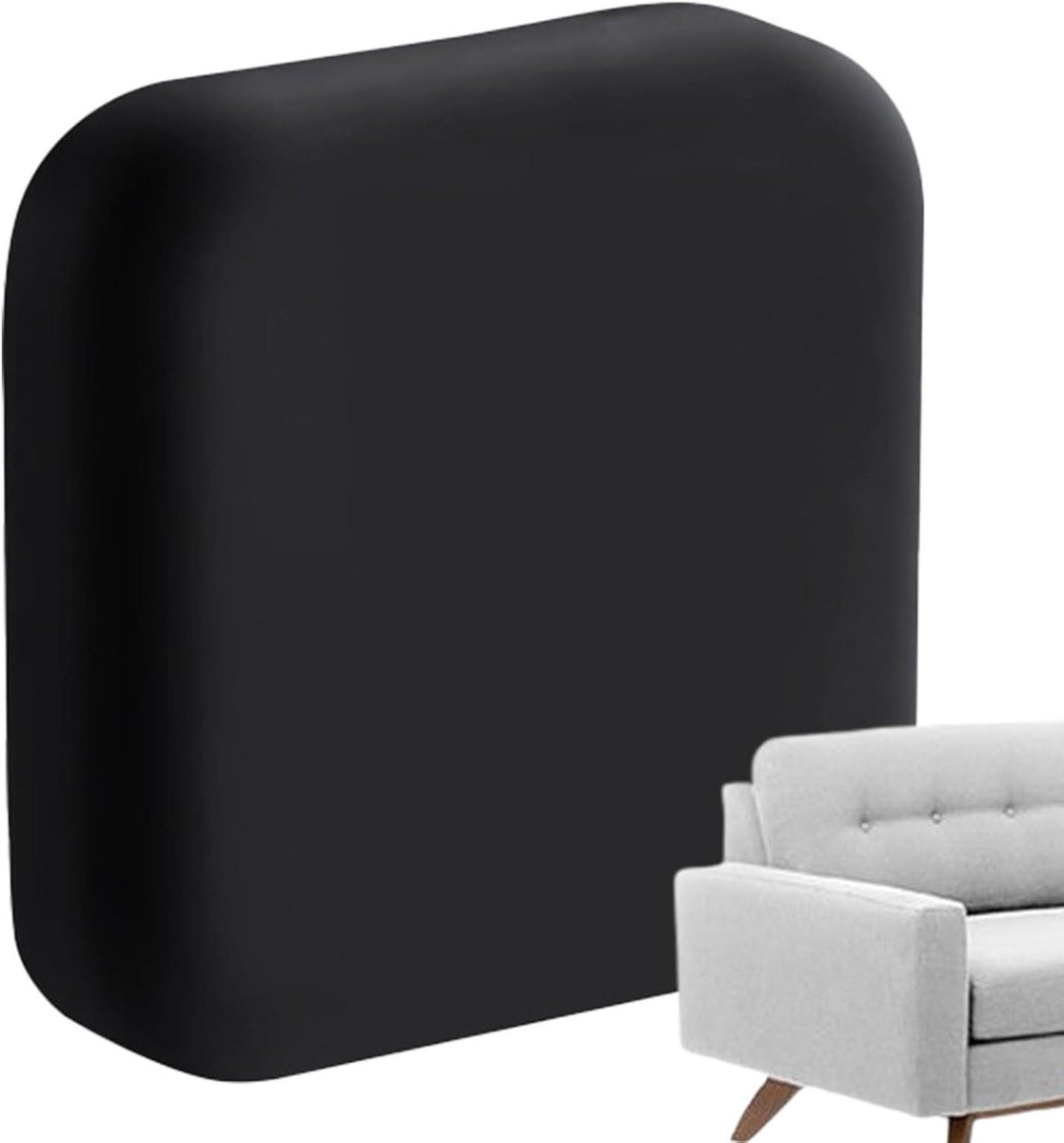 Deurstopper Muurbeschermer - Zelfklevend Pad - Muren Beschermen - Schokabsorberend Siliconen - 42x41mm - Zwart