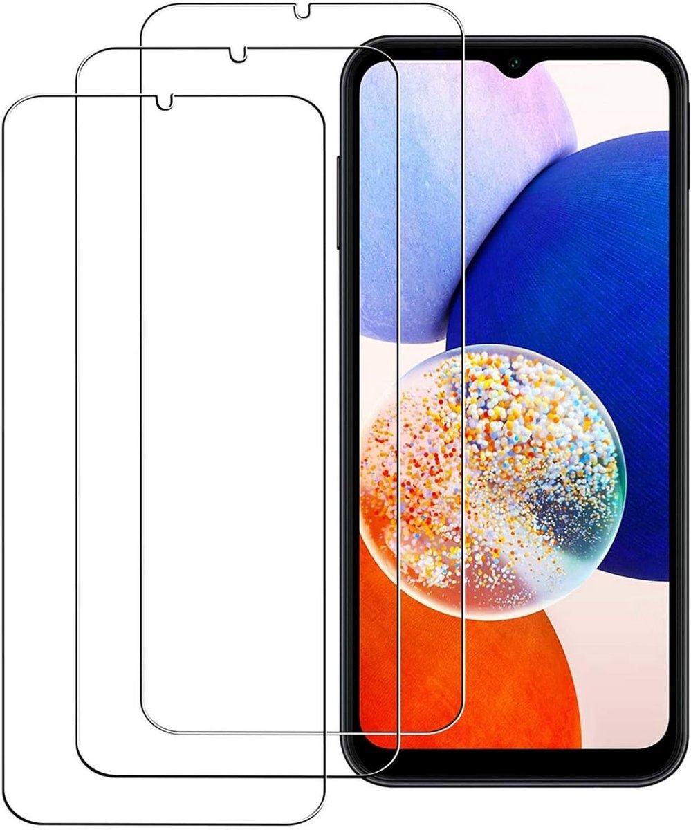 Hoogwaardige Screen Protector van Gehard Glas voor Galaxy A14 5G, 9H Hardheid, Krasbestendig, Schokbestendig, Eenvoudige Installatie, 3 Stuks