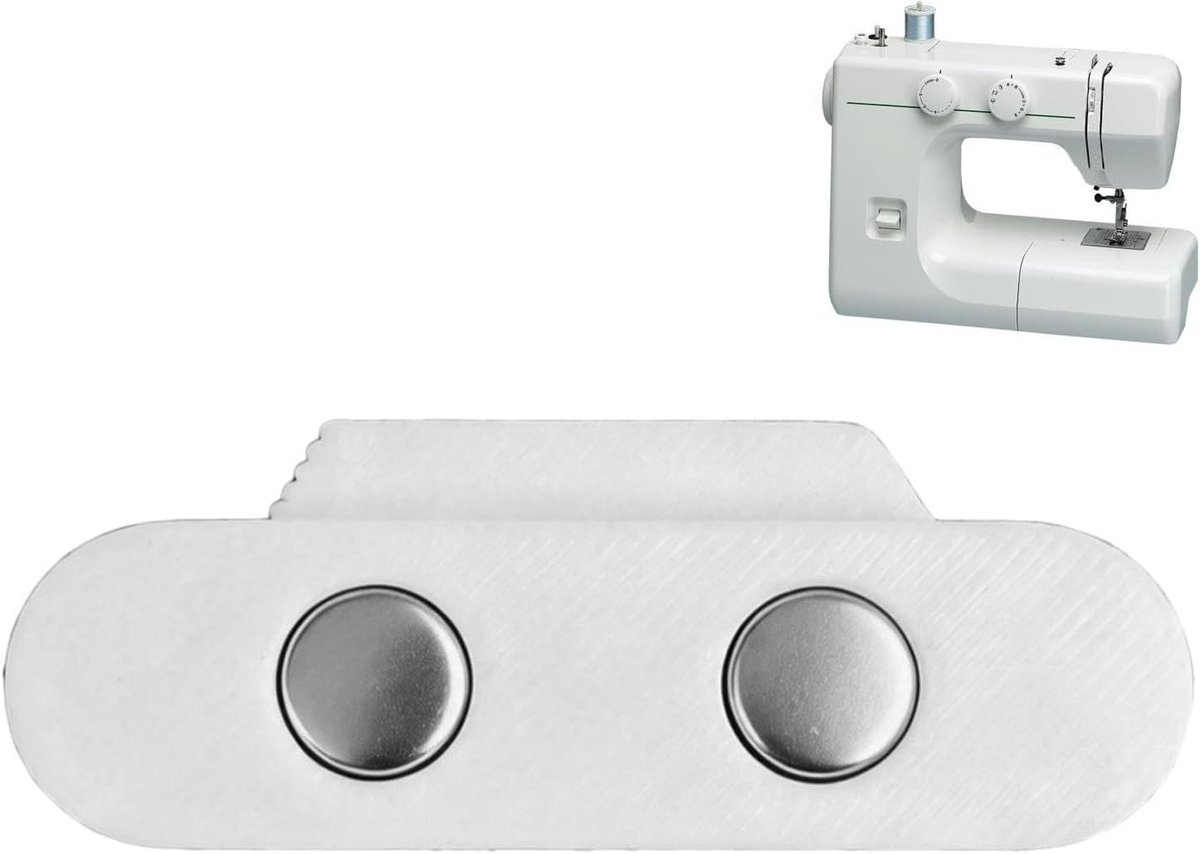 Magnetische Naadgeleider - Stik Stabilisator - Nauwkeurig Naaien - Universele Pasvorm - 5 8 x 2 cm - Wit