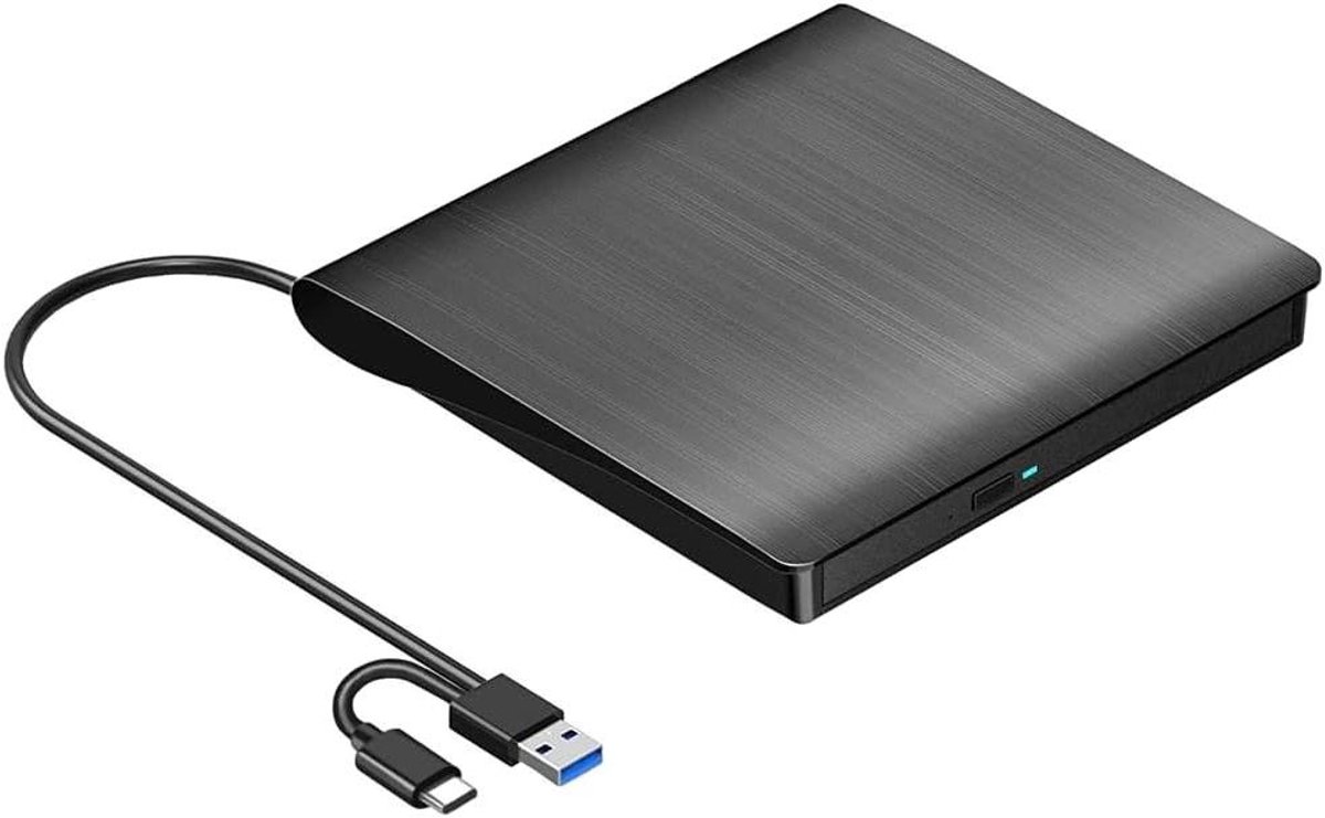 Externe CD DVD Brander - Draagbare Optische Drive - Muziek en Data Braden - USB 3.0 & USB-C