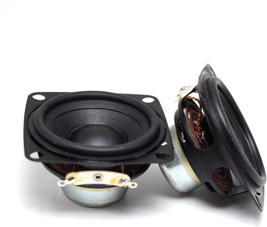 HIFI Muziek Luidspreker - Boekenplank Speaker - Muziek Luisteren - Interne Sterke Magneet - 53mm 10W - Zwart — afbeelding 3
