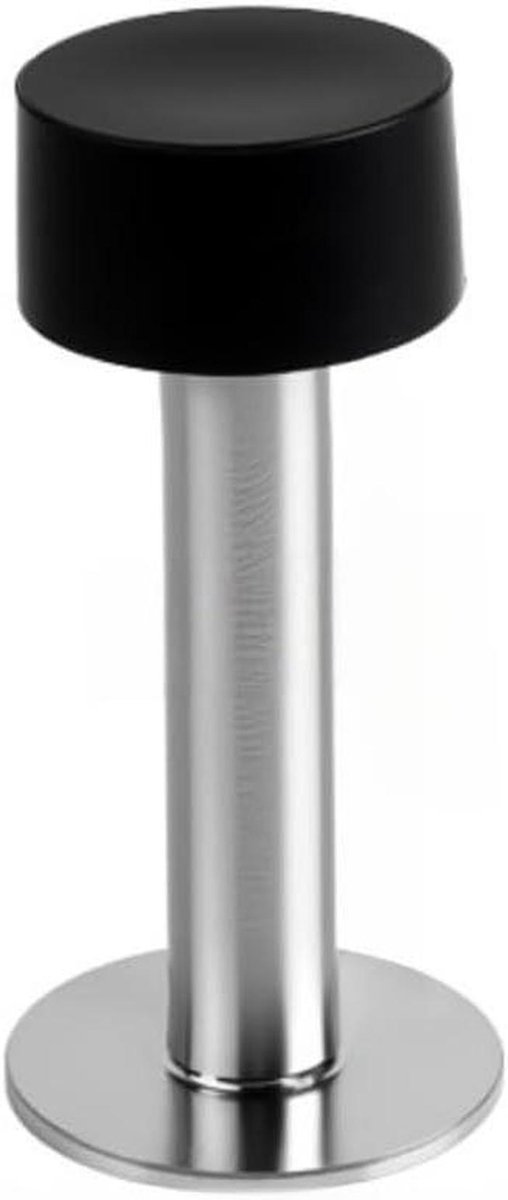 Deurstopper Heavy Duty - Deurhouder Stopper - Deuren Open Houden - Roestvrij Staal - 100 mm - Zilver