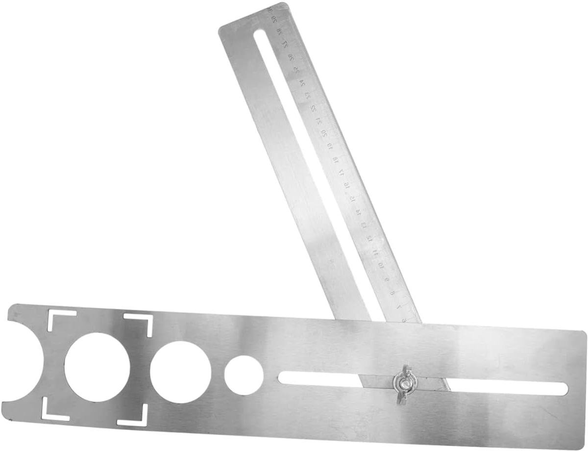 Tegelgatopener - Gatzoeker Boormal - Precies Boren - Verstelbare Klem - 39.5 x 8 x 2 cm - null