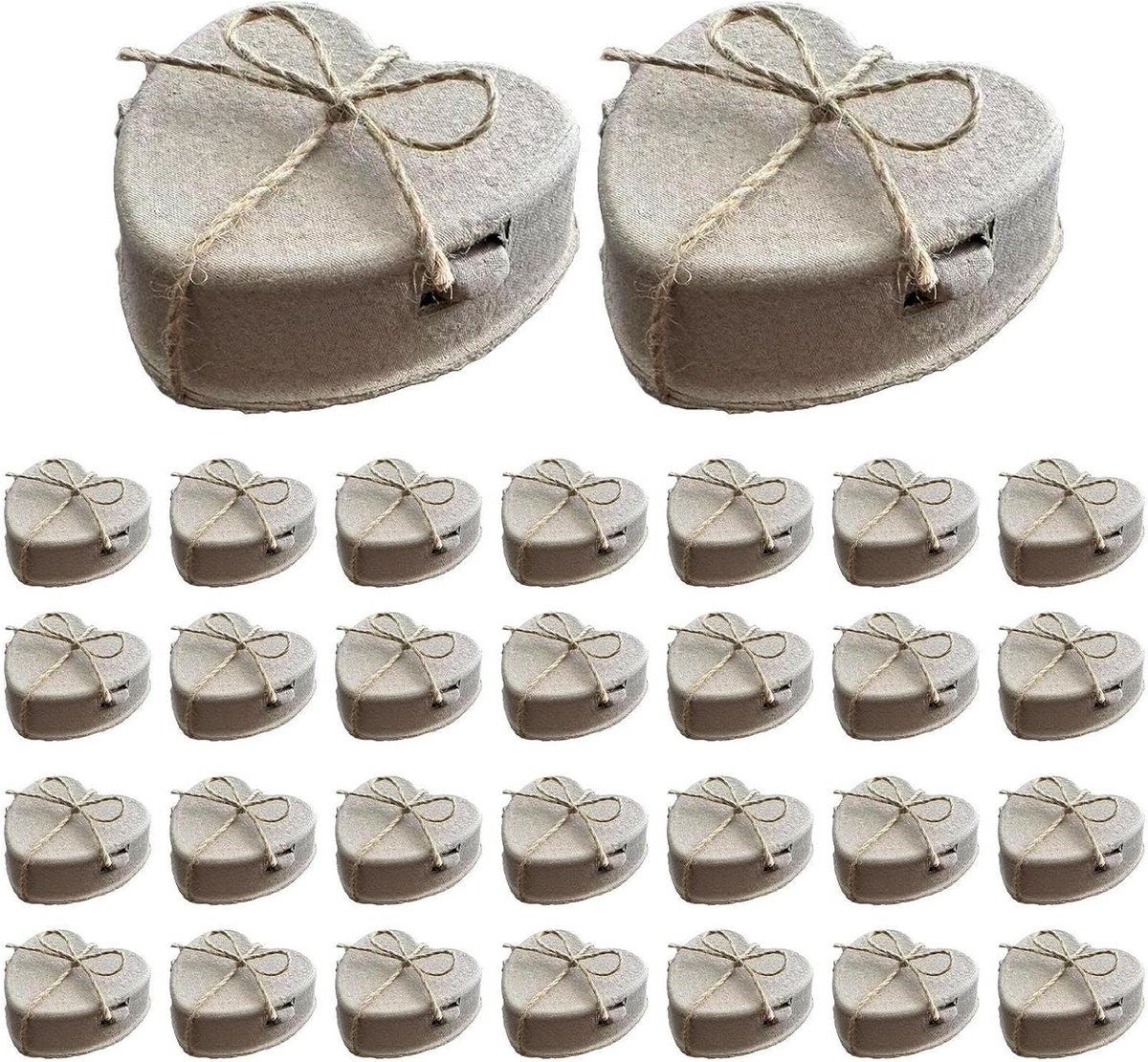 Hartvormige Eierdoos Eierhouderbak Opbergdoos Keuken Organisatie Hartvormig Design 30 Stuks Natuurlijk