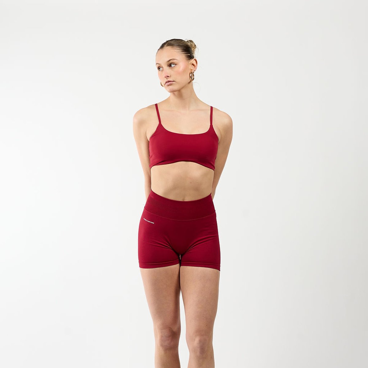 Fittastic Sportswear Scrunch short Bordeaux red (Beschikbaar in verschillende maten)