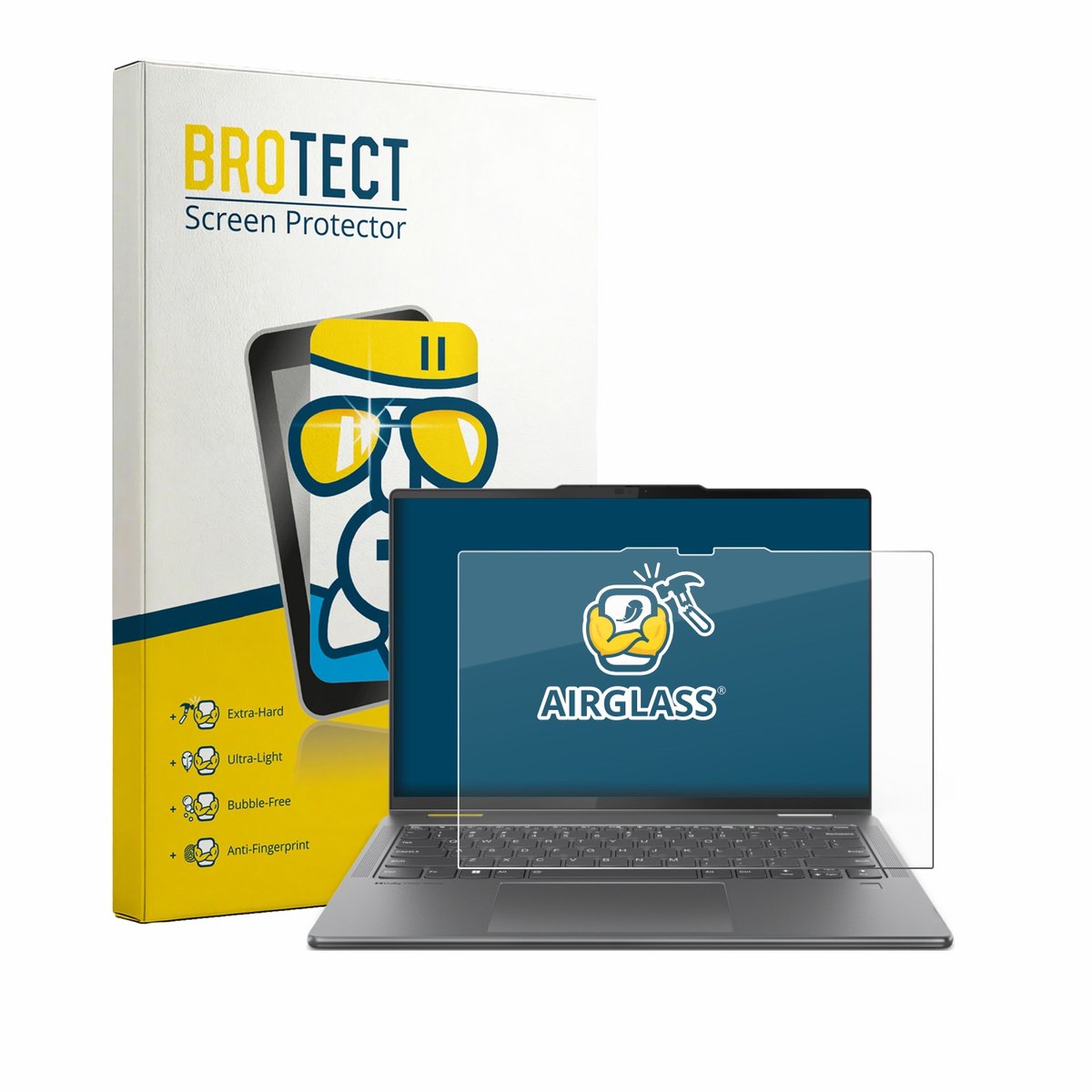 Screenprotector voor Lenovo Yoga 7i 2-in-1 Gen 9 14" Beschermglas transparant