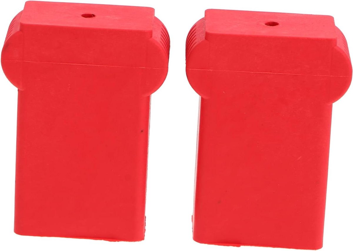Ladderhoezen Rubber - Laddervoeten Antislip - Veiligheid Verhogend - Verdikt en Versterkt Ontwerp - 8x5cm - Rood