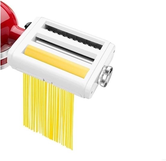 Pastamachine Opzetstuk - Noedelmaker Accessoire - Verse Pasta Maken - Roestvrij Staal Behuizing - Standaard Pasta - Zilverkleurig van Pastamachine — afbeelding 5