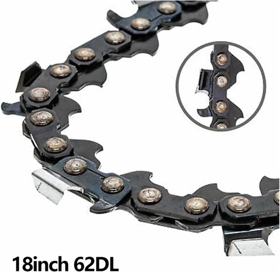 Kettingzaagketting - Zaagketting Ketting - Hout Zagen - Volledige Beitel - 18 inch 62 DL - One Color — afbeelding 2