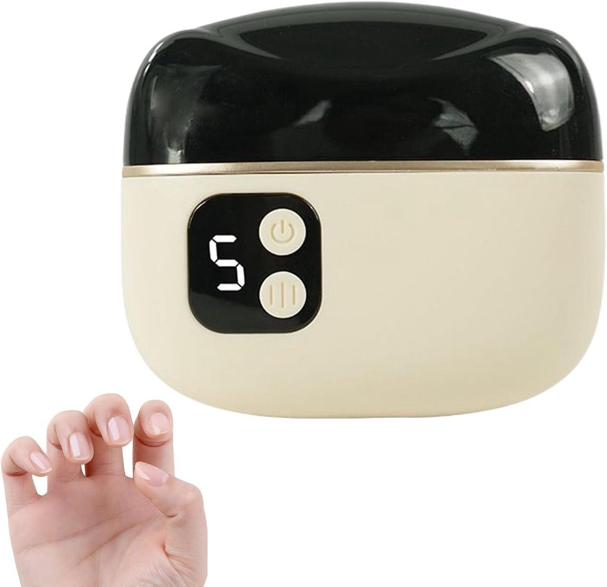 Automatische Nagelknipper - Elektrische Nagelvijl - Nagelverzorging Thuis - Met Opvangbakje - 10 x 10 x 5 cm - Wit