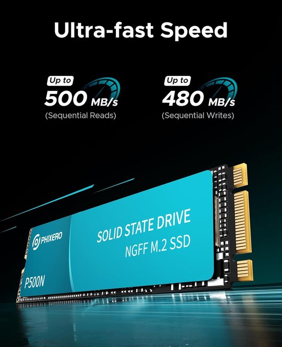 Externe SSD - Draagbare Opslag - Bestanden Overzetten - Hoge Leessnelheid - 2 TB - Zwart — afbeelding 5