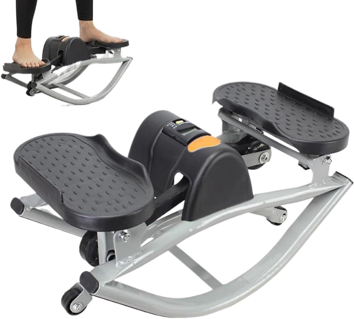 Stepper met zijwaartse beweging - Fitness stepper Thuistrainer - Benen en billen trainen - Stil hydraulisch ontwerp