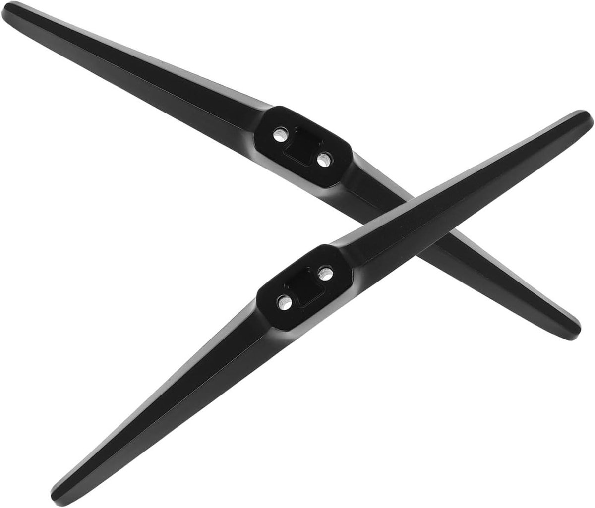 TV Stand Poten - TV Voeten - Televisie Plaatsen - Verstevigde Constructie - 30.5 cm - Zwart