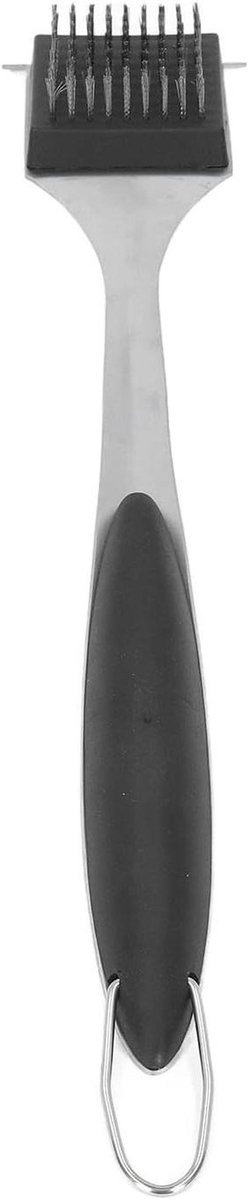 Grillborstel Schraper - BBQ Gereedschap - Grill Reinigen - 2-in-1 Ontwerp - 42 cm - Zilver