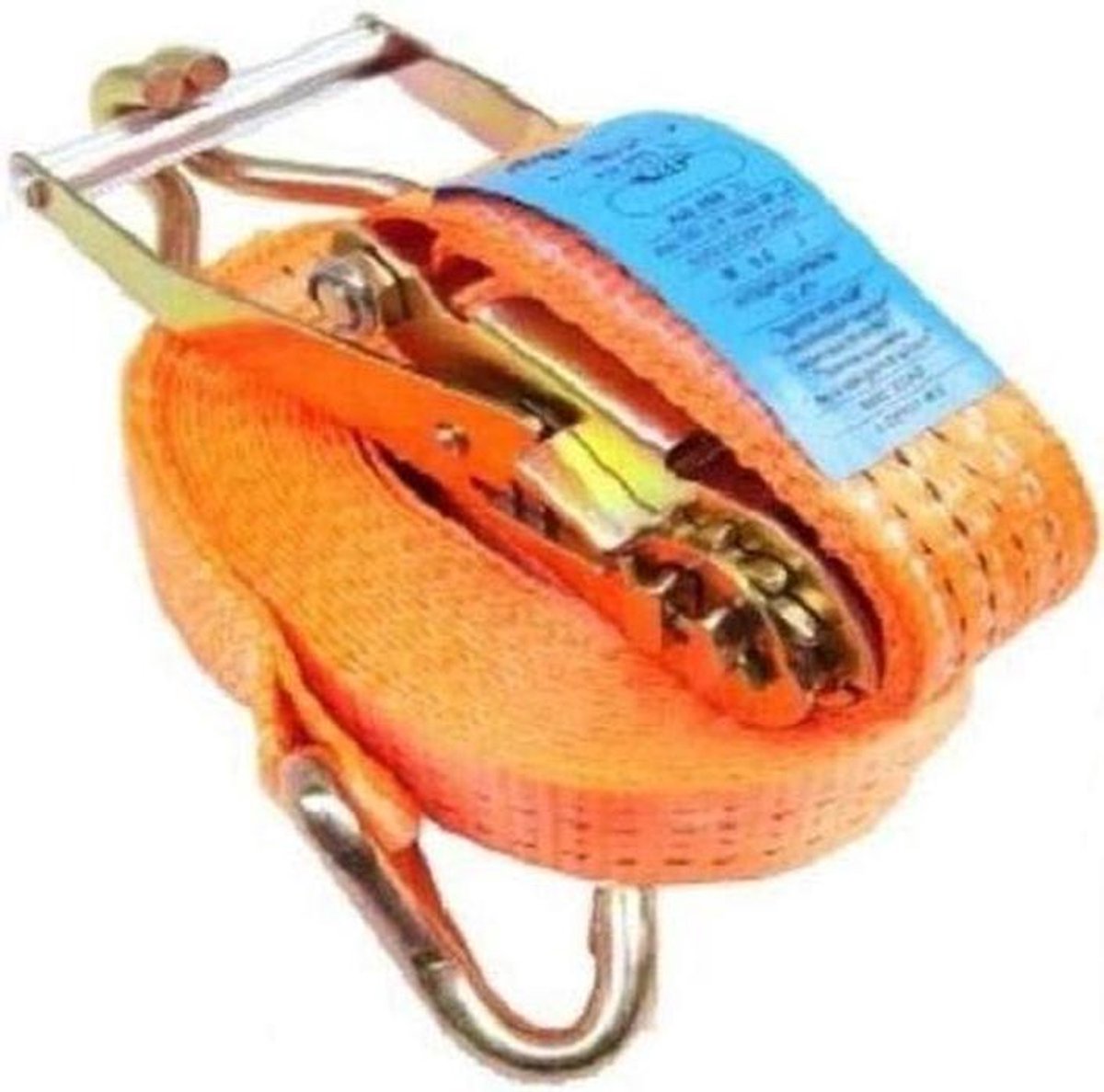 Spanriemen Set - Sjorriemen Ratelbanden - Lading Zekeren - TÜV GS Gecertificeerd - 2x 10m 4000kg - Oranje