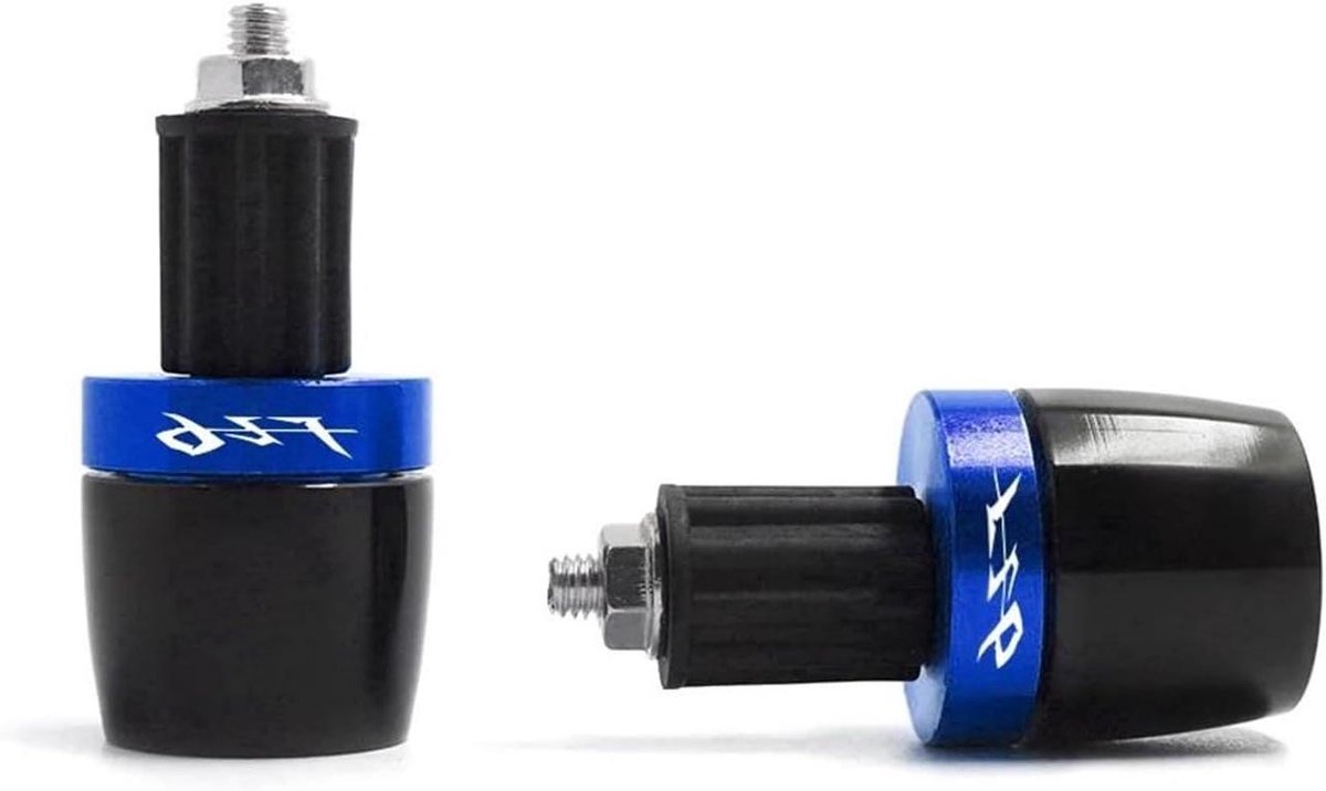 Motorfiets Stuureinden - Stuurdop Stuurgewichten - Rijcomfort Verbeteren - CNC Aluminium - 22mm - Blauw