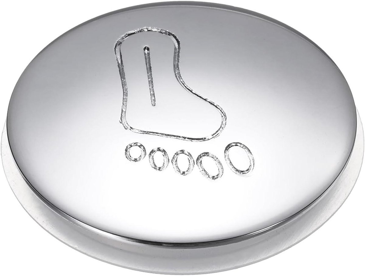 Gootsteenstop - Afvoerstop Badkamer - Voorkomt Verstoppingen - Messing Corrosiebestendig - 42 mm Diameter - Zilver