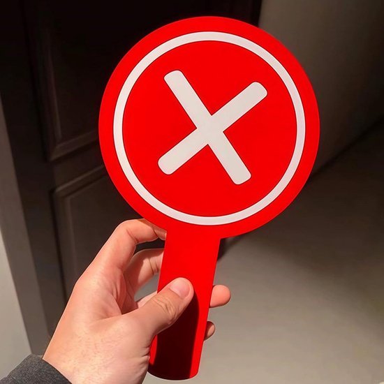 Keuzepaletten - Antwoordborden Ja Nee - Interactief Leren - Dubbelzijdig Ontwerp - 15 x 2 x 5 cm - Rood Groen — afbeelding 2