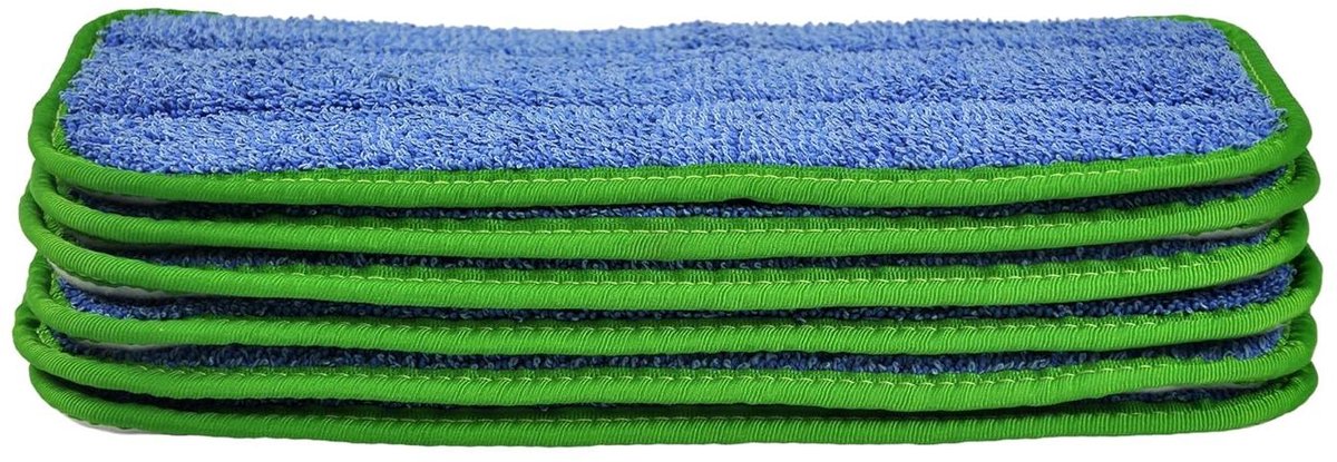 Moppads - Vloerreinigers - Huis Schoonmaken - Wasbaar - 6 Stuks - Groen